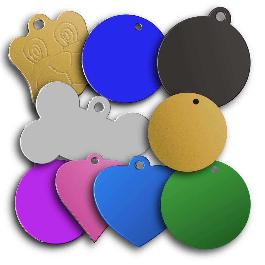 Aluminium Engraved Dog Name Tags Aluminium Engraved Dog Name Tags