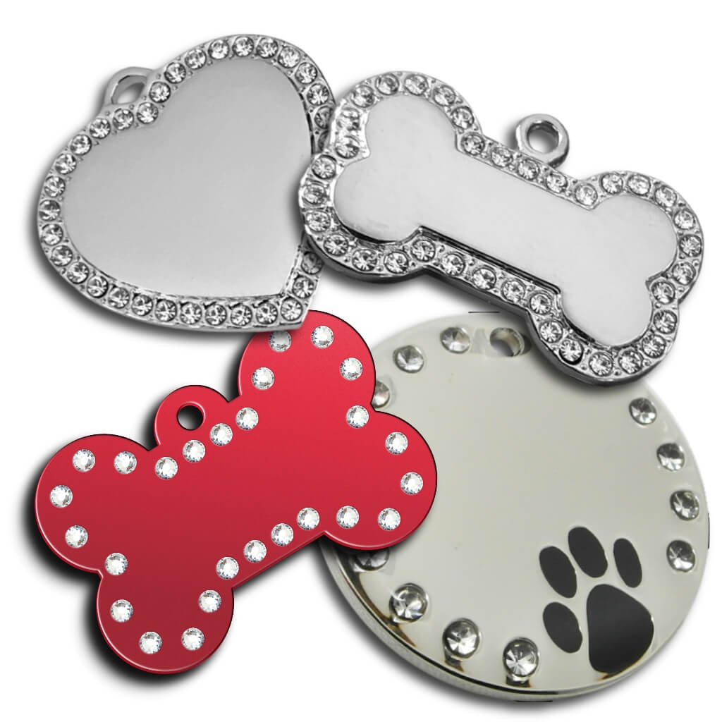 Diamante Dog Tag Diamante Dog Tag